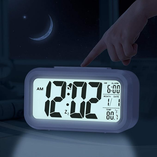 Black Digital Smart Clock - Image 2