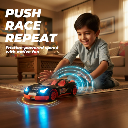 FLYI Night Cruiser Push-and-Go Car – Fun Toy for Kids - Image 2