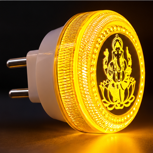 Ganesh Ji LED 2 Pin Night Lamp (MG45) (Size: 8cm) - Image 2