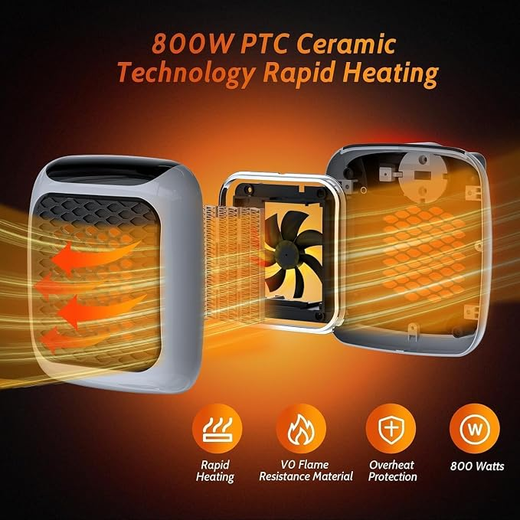 800 Watt Portable Heater - Image 3