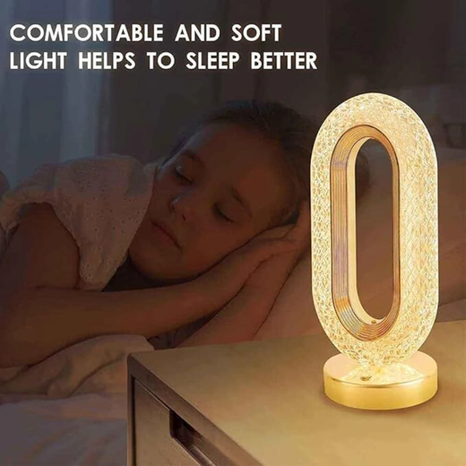 3 Mode Rechargable Crystal LED Lamp (L-003) - Image 4