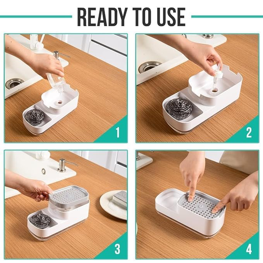 3 in 1 Liquid Soap Dispenser - Image 3