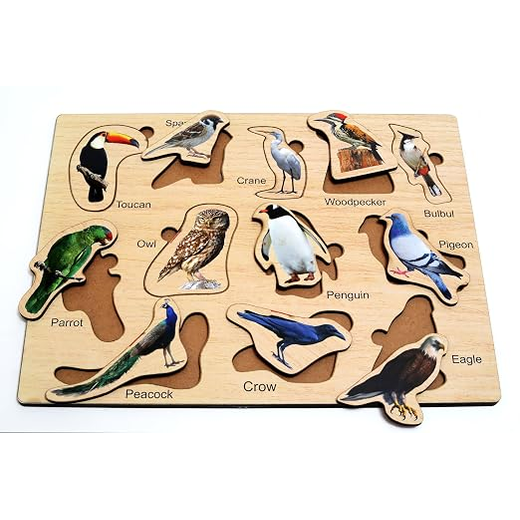 Wooden Birds Shape Puzzle - Image 3