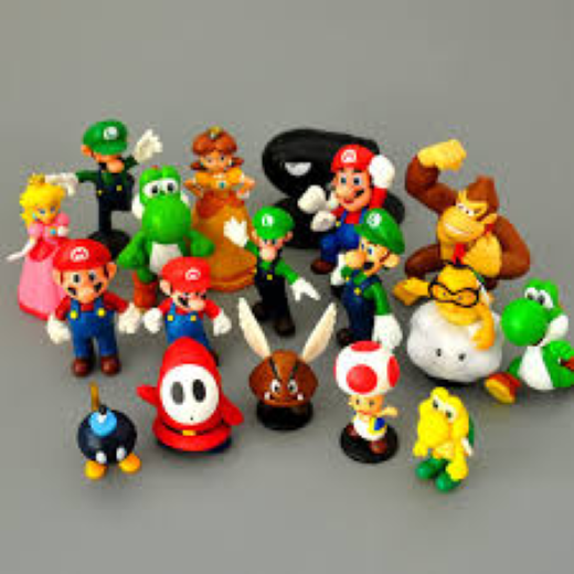 Mario set of 8 pcs white tray - Image 4