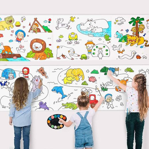 Children Drawing Roll