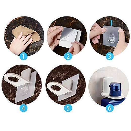 Plastic Shampoo and Hand Wash Holder Shower Hook - Image 2