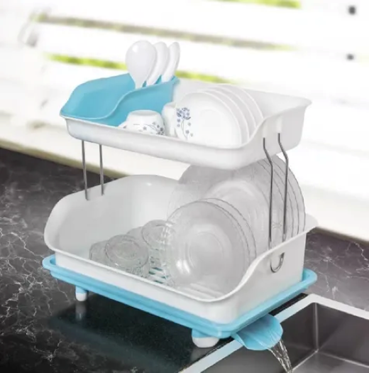 2 Tier Dish Drainer Rack - Image 3