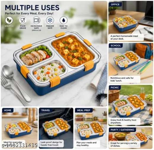 Lunch Box 3 Partition - Image 4