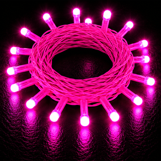 10M Pixel Still Pink String Light (26 Bulb) (5 MM) (Print 15M) ✨ - Image 3