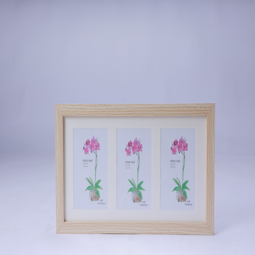 Wood collage photo frame display picture