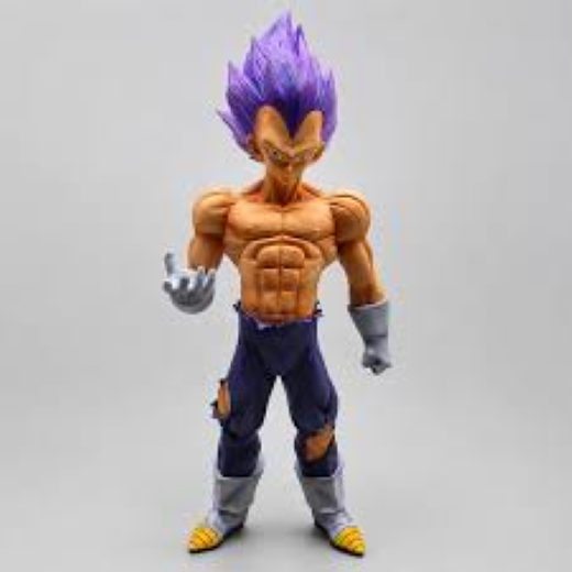 30 cm vegeta purple hair one hand up