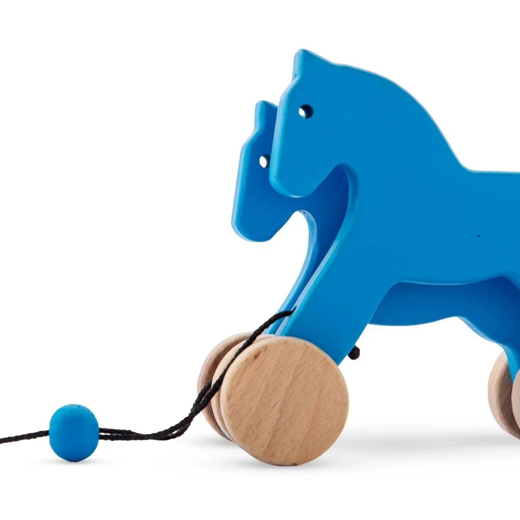 Wooden Pull-along Horse Toy ( 1-3 years) - Image 4