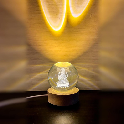 LAXMI JI 3D CRYSTAL BALL 🔮 - Image 2