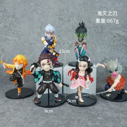 Demon slayers set of 6 figures - Image 2