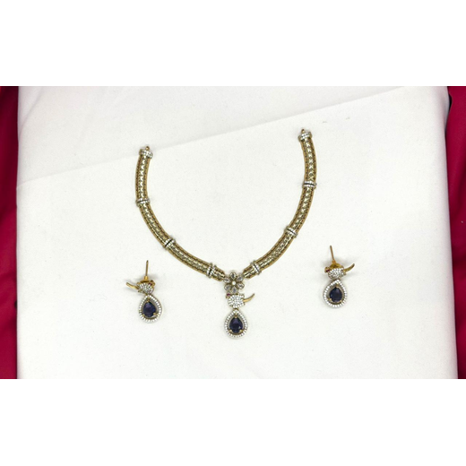 Victorian finishing Purple Stone Parrot Designed Kanti