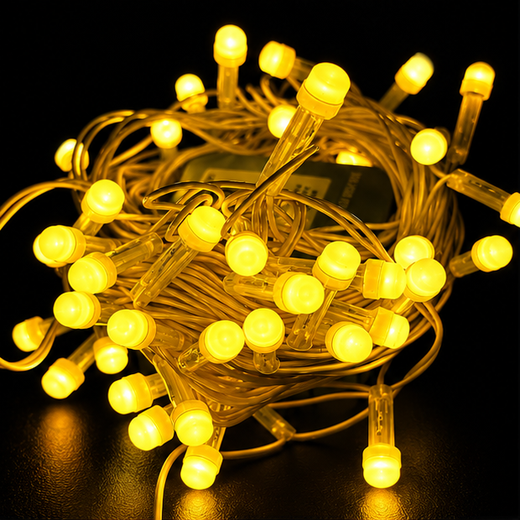15M Yellow String Light 52 Bulb (8mm) (Print 20M) ✨