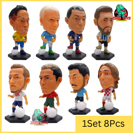 Soccer players set of 6 Messi / ronaldo - Image 4