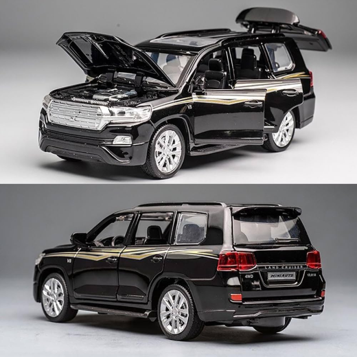 QY Toys-Black Mamba Imported Toyota Land Cruiser 1:32 - Image 2