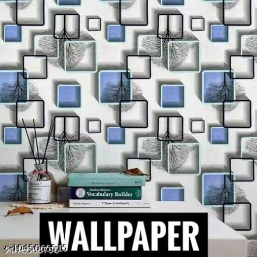 Self Adhensive 3D Frames Pattern Wallpaper (45*1000cm) - Image 2