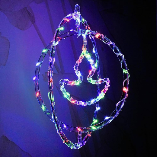 Multicolour Diya Ring Pendant (Size: 12 Inch) 🪔 ✨ - Image 2