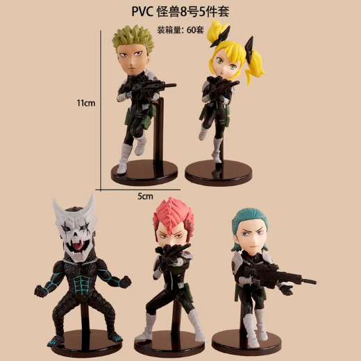 Kaiju No. 8. Set of 5 pcs