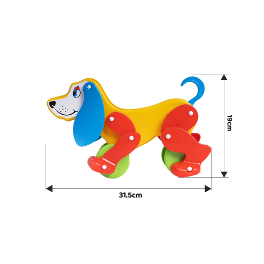 FLYI Pull Along Dog Toy with Floppy Ears and ting-ting Sound(2+ Years) - Image 4