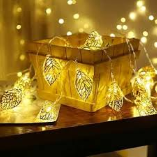 Metal Leaf LED Lights 10 Lamps Ligth