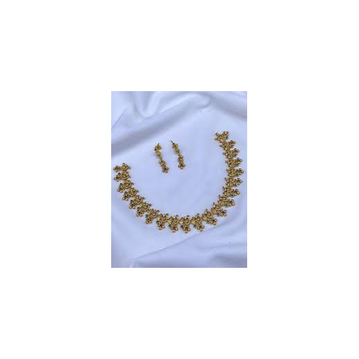 Gold Short Necklace | Artificial Jewellery - Image 3
