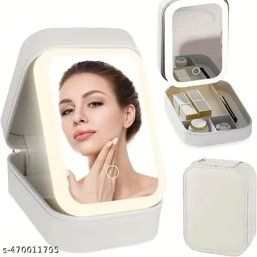 Mirror PU Jewellery Box - Image 2
