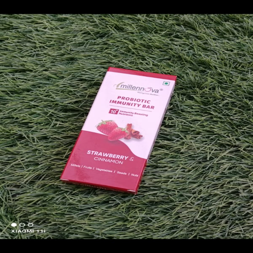 PROBIOTIC IMMUNITY BAR - variant is  strawberry &cinnamon Pack of 3 - Image 3