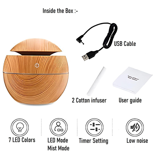Wooden Aroma Humidifier - Image 2