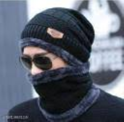 Woolen Cap With Muffler