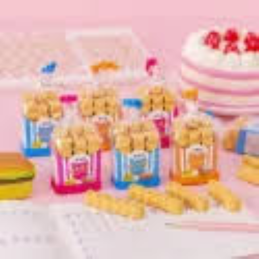 French Fries Shape Fancy Erasers (Pack Of 6)
