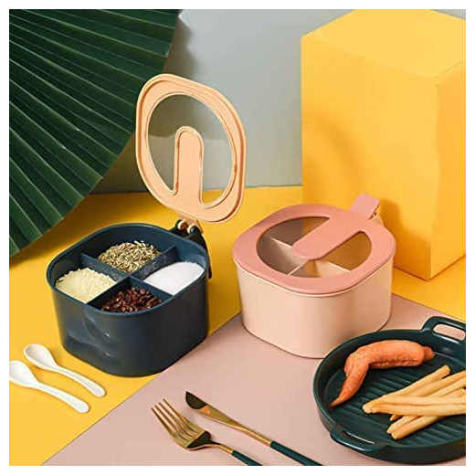 4 Compartments Seasoning Box Spice Jar
