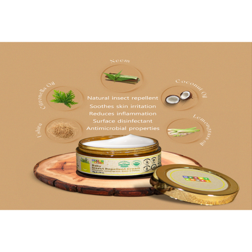 Baby Insect Repellent Cream | Organic Ingredients | Intense Hydration | Three-Way Protection from Insects, Fleas, and Ants - Image 2