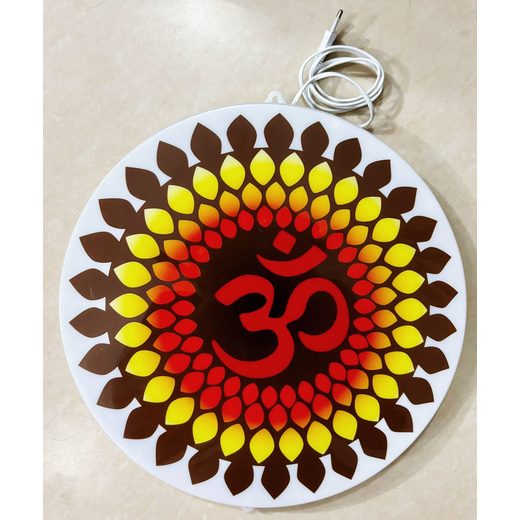 Om 🕉️ Design Double Side Light Board (Size: 14 Inch) ✨ - Image 2
