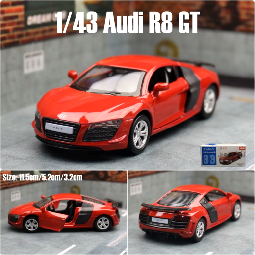Audi R8 GT – Official Licensed 1:43 Die Cast Sports Car Collectible - Image 2