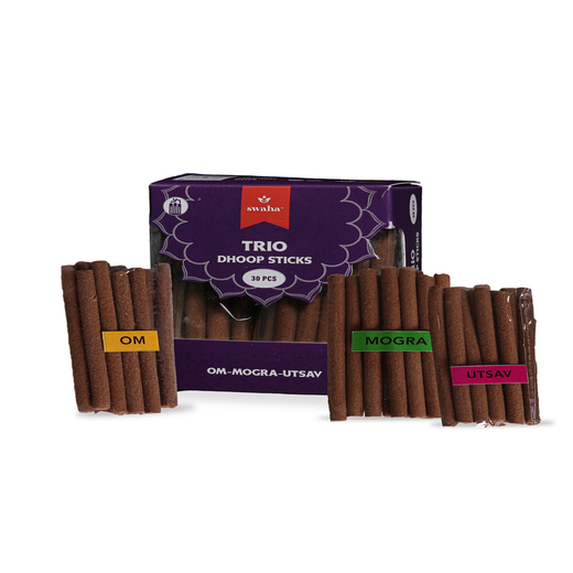 Trio Cylindrical Dhoop Sticks - Image 3