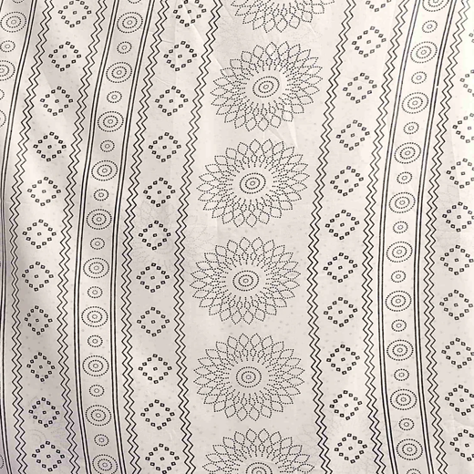 White Silk Printed Bandhani Saree - Image 3