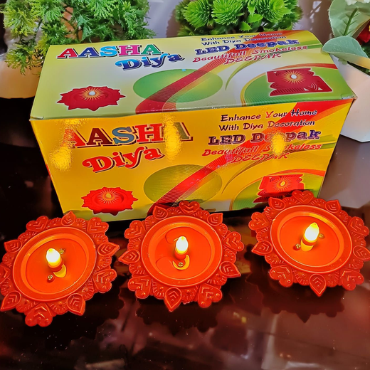 Water Sensor Diya (10 Piece Box) 🪔