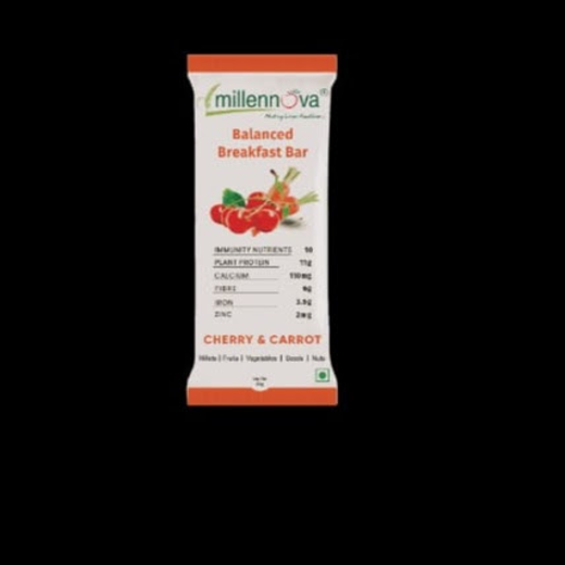 BALANCED BREAKFAST  BAR -  CARROT & CHERRY -Pack of 3 - Image 3
