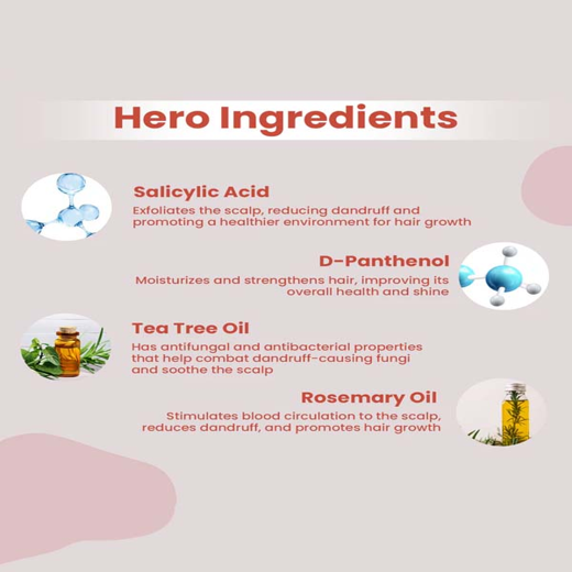 Earthraga Anti Dandruff Shampoo | Reduces dandruff up to 95% | 300 ml - Image 2