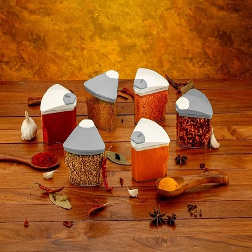 6-Jar Single Layer Spice Rack - Image 2