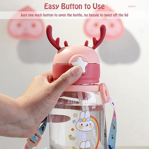 Kids Water Bottle with Straw - Image 3