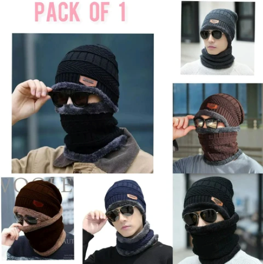 Woolen Cap With Muffler - Image 2