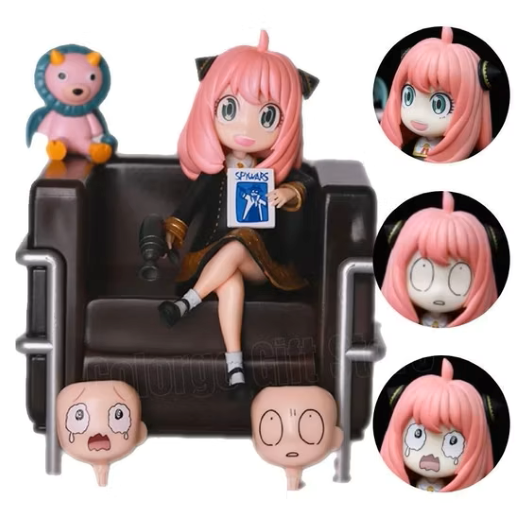 Cute anya girl on Sofa