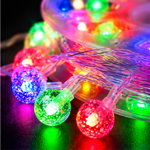 36M Roll Crystal Ball Multicolour String Light 100 Ball (Print 60M) 🔮 ✨ - Image 2