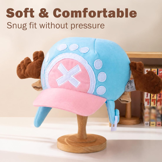 One Piece Tony Chopper Multi Colour Anime Cosplay Plush Hat - Image 2