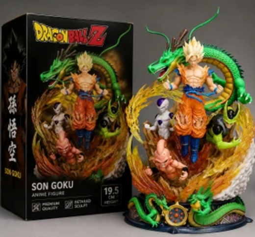 DBZ Goku With Shenron 18cm Action Figure (Blister+Box) - Image 3