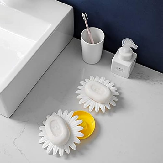 Set of 3 Flower Soap Dish Holder - Image 4